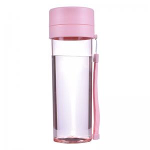 創(chuàng)意塑料杯子 便攜水杯 茶杯 學(xué)生杯子帶茶隔 運(yùn)動(dòng)水杯 tritan隨手杯 480ml